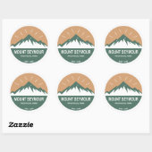 Sticker Rond Parc provincial de Mount Seymour (Feuille)