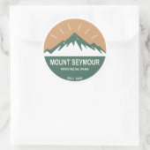 Sticker Rond Parc provincial de Mount Seymour (Sac)