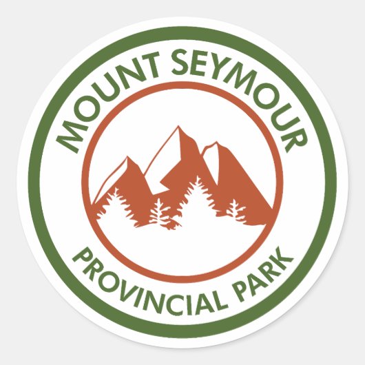 Sticker Rond Parc provincial de Mount Seymour (Devant)