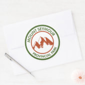 Sticker Rond Parc provincial de Mount Seymour (Enveloppe)