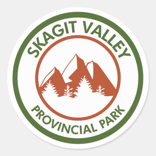 Sticker Rond Parc provincial de Skagit Valley (Devant)