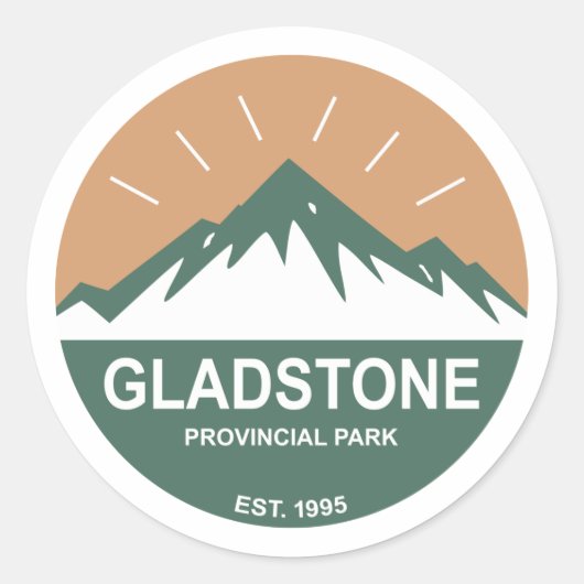 Sticker Rond Parc provincial Gladstone (Devant)