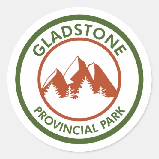 Sticker Rond Parc provincial Gladstone (Devant)