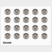 Sticker Rond Parc provincial Manning (Feuille)