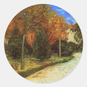 Sticker Rond Parc public d'Arles par Vincent van Gogh