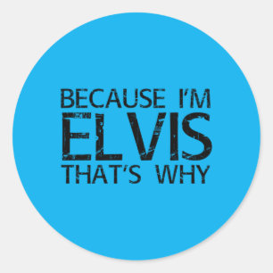 Sticker Rond Parce que chanteur de rock rétro c'est pourquoi dr
