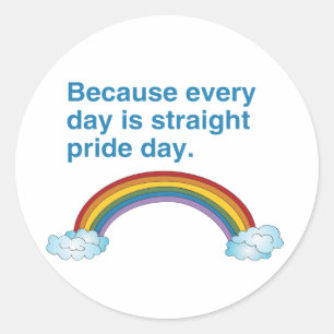 Sticker Rond Parce que chaque jour est la journée de la fierté