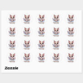 Sticker Rond Parce que chaque Taleus raconte une histoire Chiot (Feuille)