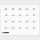 Sticker Rond Parce que je suis le mécanicien (Feuille)