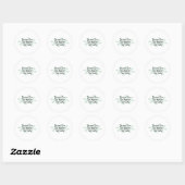 Sticker Rond Parce que je suis le Skydiver (Feuille)