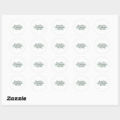 Sticker Rond Parce que je suis le Sonographe (Feuille)
