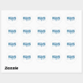 Sticker Rond Parce que la physique (Feuille)