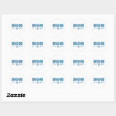 Sticker Rond Parce que la science (Feuille)