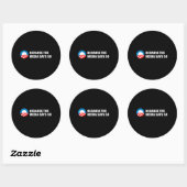 Sticker Rond PARCE QUE LES MÉDIAS DISENT AINSI T-shirt (Feuille)
