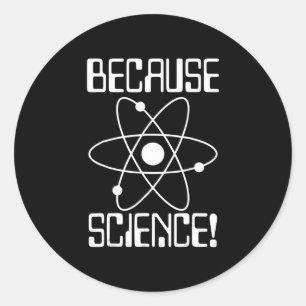 Sticker Rond parce que professeur de physique en biologie scien
