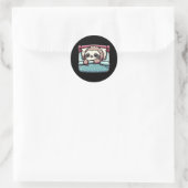 Sticker Rond Parcelle De Dormir - Charme Pacifique (Sac)