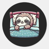 Sticker Rond Parcelle De Dormir - Charme Pacifique (Devant)