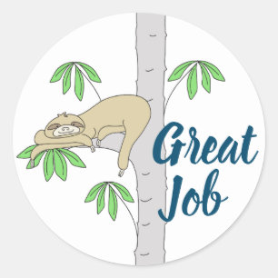 Sticker Rond Parcelle en Cecropia Tree