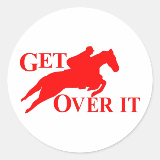 STICKER ROND PARCOUREZ LE CHEVAL (Devant)