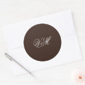 Sticker Rond Parcourir le Mariage Amour (Enveloppe)