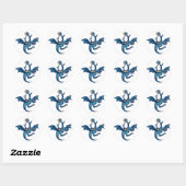 Sticker Rond Parcours Linux (Feuille)