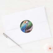 STICKER ROND PARCOURS VERT BLEU (Enveloppe)