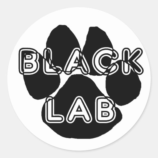 Sticker Rond Pare nom LR noir (Devant)