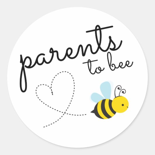 Sticker Rond Parents Jaunes À Avoir (Devant)