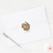 Sticker Rond Paresseux Explorateur (Enveloppe)