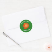 Sticker Rond Parfait boulette de viande avec tomate et herbes - (Enveloppe)