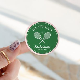 Sticker Rond Parfait Match Tennis Célibataire Dernier Balanceme