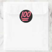 Sticker Rond Parfait Succès 100 ! (Sac)