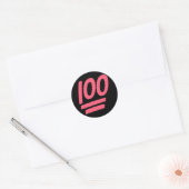 Sticker Rond Parfait Succès 100 ! (Enveloppe)