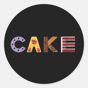 Sticker Rond Parfum de gâteau à base de viennoiseries, stratifi