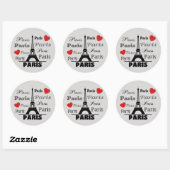 Sticker Rond Paris (Feuille)