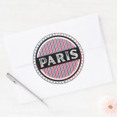 Sticker Rond Paris City Pride Emblem – French Identity (Enveloppe)
