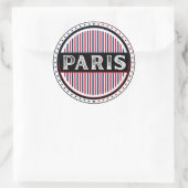 Sticker Rond Paris City Pride Emblem – French Identity (Sac)
