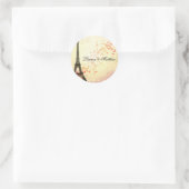 Sticker Rond Paris en amour - Tour Eiffel (Sac)