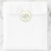 Sticker Rond Paris Monnaie mariage Tour Eiffel Enregistrer la d (Sac)