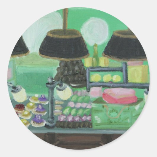 Sticker Rond "Paris Patisseries" (Devant)