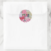 Sticker Rond Paris romantique (Sac)