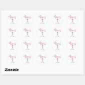 Sticker Rond Paris - t'aime (Feuille)