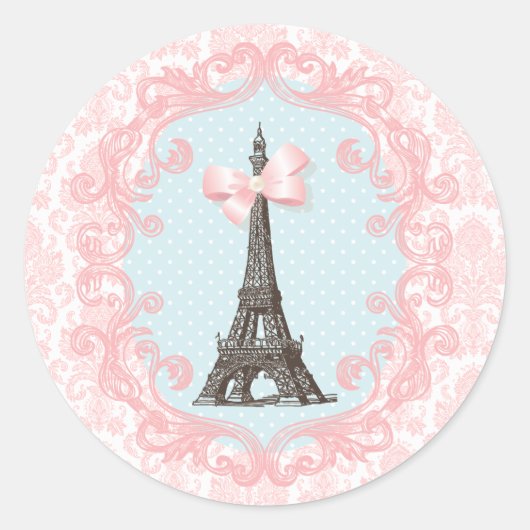 Sticker Rond Paris Vintage (Devant)