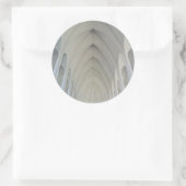 Sticker Rond Parish church and landmarks of Reykjavik (Sac)