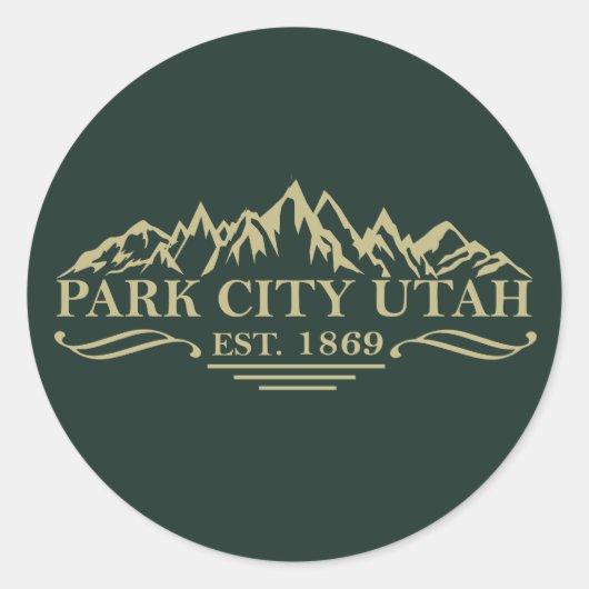 Sticker Rond Park city Utah (Devant)