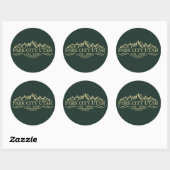 Sticker Rond Park city Utah (Feuille)