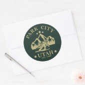 Sticker Rond Park City Utah ski (Enveloppe)