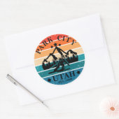 Sticker Rond Park city Utah vintage (Enveloppe)