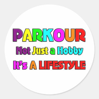 STICKER ROND PARKOUR