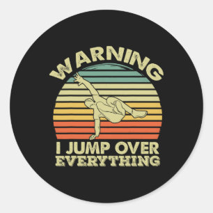Sticker Rond Parkour Saut Grimpe Course Sport Extrême Wor